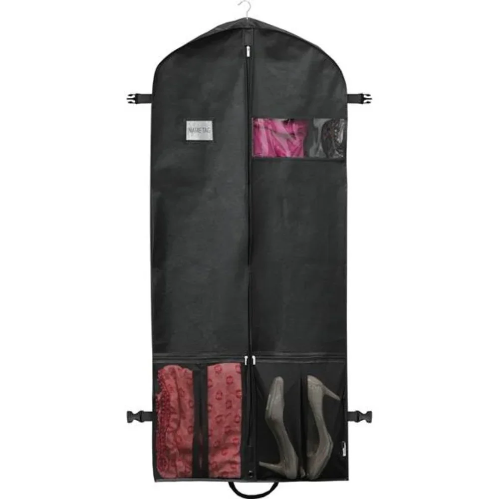 60-Inch Heavy Duty Garment Bag w/Pocket for Suits, Tuxedos, Dresses, Coats